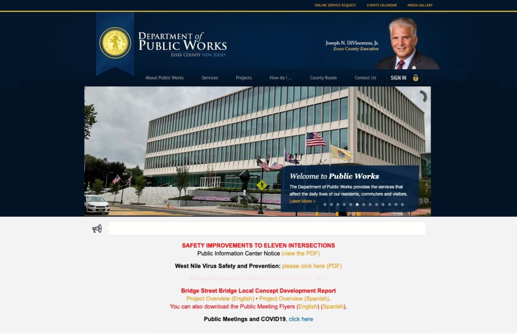 Essex County of NJ Department of Public Works